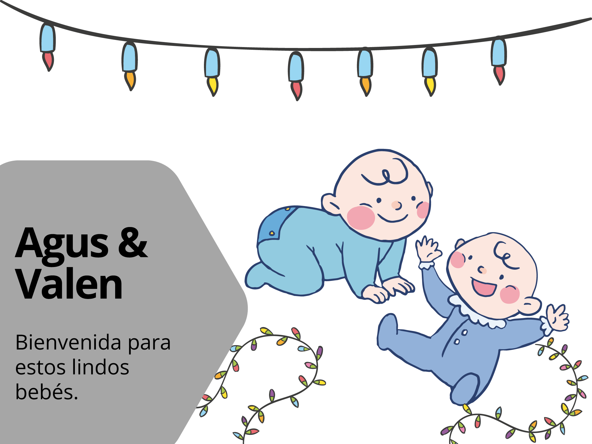 Agus & Valen: Regalo de nacimiento.