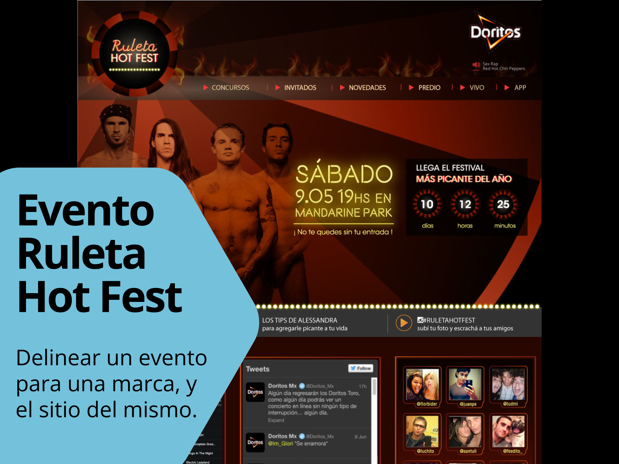 Sitio Web: Ruleta Hot Fest, by Doritos.